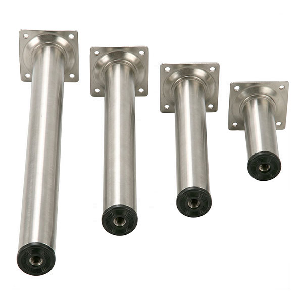 Pircher Piede Tondo Colore Acciaio INOX D.MM30